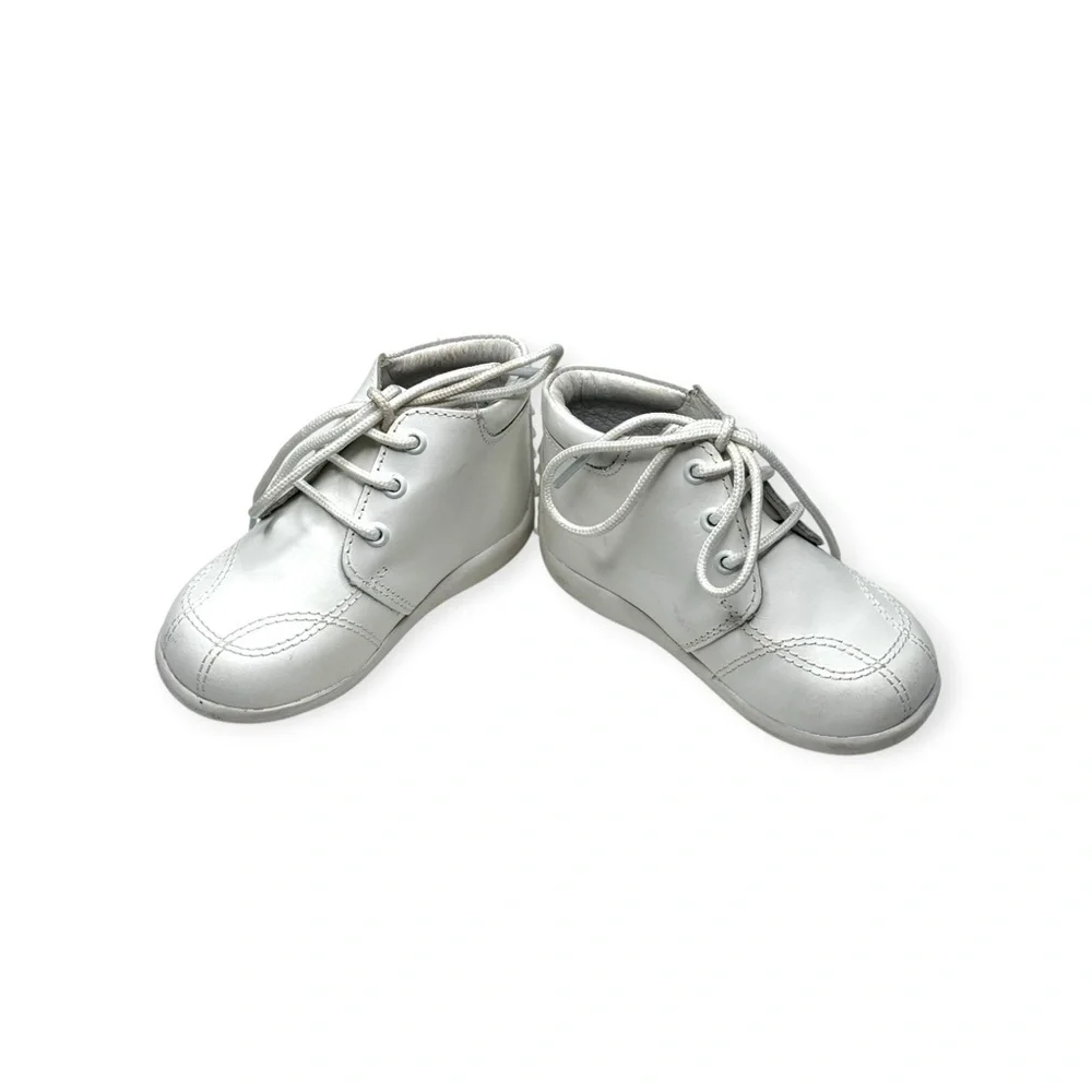 Andanenes ❤︎︎ A5049 Lace-Up Walking Shoe Bootie ❤︎︎White ❤︎︎ 7 Baby Boy Girl ❤︎︎